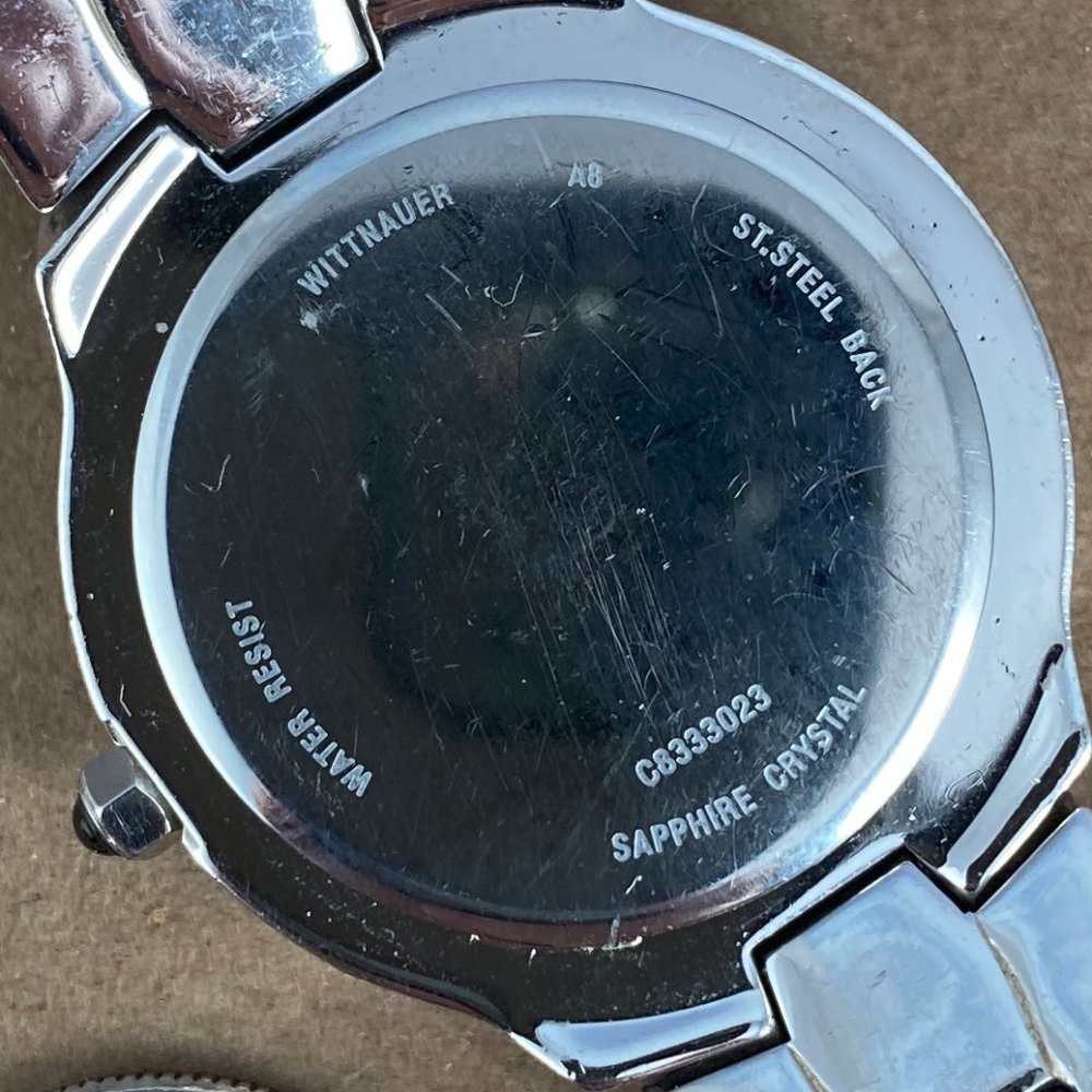 SOLD Wittnauer Crystal Moonphase Chronograph, Swiss Made, Roman Numerals - Picture 8 of 8
